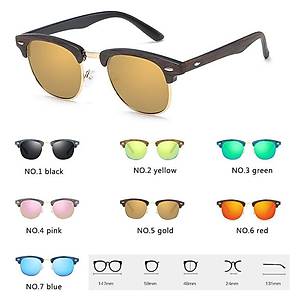 UV 400 Unisex G�ne� G�zl��� Polikarbon Mercury Lens Bambu Sar� �er�eve  