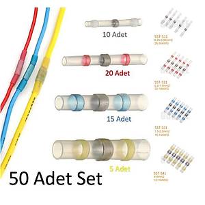 M�h�rl� Yal�t�ml� Pratik Kalayl� Bak�r Lehim Contas� Is� Shrink T�pleri 50 Adet Set