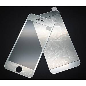 iPhone 5 5S ��in �n/Arka Mirror Aynal� 3D Ekran Koruyucu Tamperli Cam G�m�� Renk