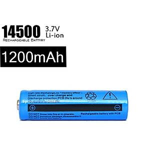 14500 Pil Li-Ion �arj Edilebilir 3.7 V 1200 mAh.