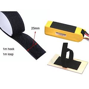 Lipo Pil ��in 25mm*1mt Kendinden Yap��kanl� Velcro C�rt Bant