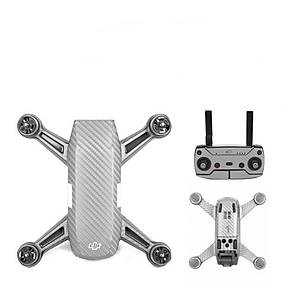 Dji Spark i�in G�m�� Karbon Grafik Su Ge�irmez PVC Cilt ��kartma Seti