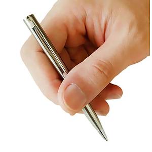 Mini Metal Dayan�kl� T�kenmez Kalem Cep Boyutlu Ta��nabilir Kalem