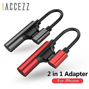 iPhone X 8 7+ Kulakl�k Ses AUX Splitter �arj & Kulakl�k Adapt�r� 2 in 1 �ift Lightning 