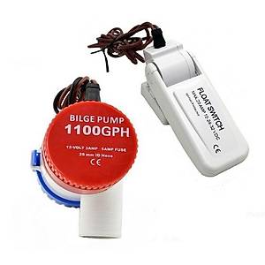 Dalg�� Elektrikli Su Pompas� 1100GPH DC 24V Tekne Sintine Pompas� + �amand�ra