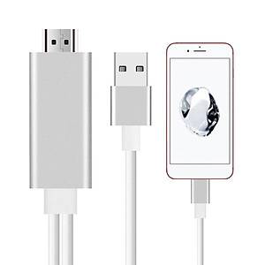 iPhone iPad  ��in HDMI Yans�tma Kablosu iOS USB HDMI D�n��t�r�c� 1,8mt  