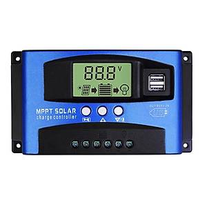 MPPT 100A Solar �arj Reg�lat�r� 12-24V LCD Ekran �arj Kontrol�r�