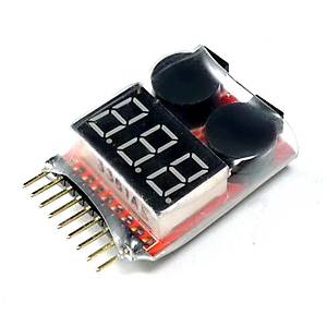 1-8S Cell Lipo �l�er Buzzer Sesli Alarm 2in1Test