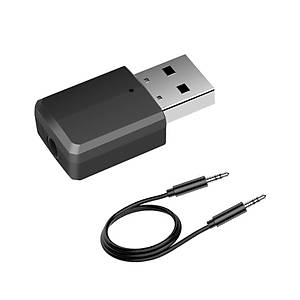 Bt V5.0 Al�c� Verici A2DP AVRCPKablosuz Ses M�zik Adapt�r� 3.5mm Aux 3.2Gr