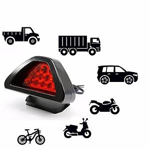 AUTO CAR-styling F1 Tarz� 12 LED K�rm�z� Arka Kuyruk ��gen �kaz lambas� 