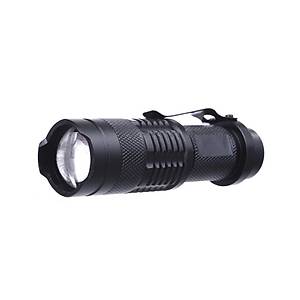 12 Watt 2000lm CREE Q5 Ledli Fener  Zumlanabilir 14500 veya AA Pil �le �al���r