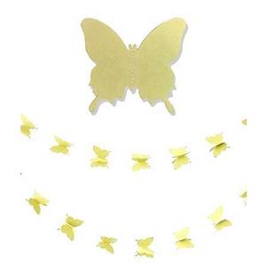 D���n Do�um G�n� Parti Dekoru Ka��t Kelebek Dizesi A��k Sar�