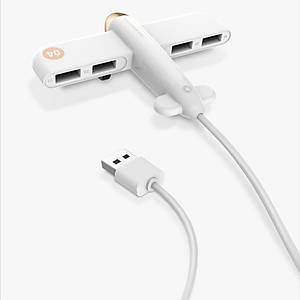 4 USB 2.0 Aray�z� U�ak Hub DataSplitter Uzatma Veri Kablosu
