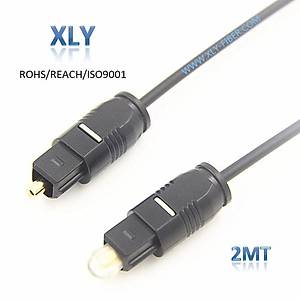 Toslink Fiber Optik Multimedya Ses Kablosu 2.2mm 2 Metre Uzunluk XLY