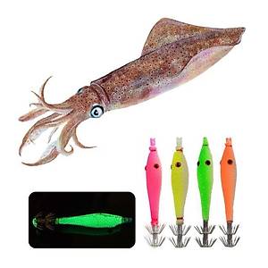 PROFISHER Kalamar Sahtesi 9cm 7gr Simli Fosforlu Yumu�ak Silikon