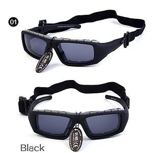 Motosiklet S�r�� UV400 Gri Duman Lens G�ne� G�zl��� Siyah �er�eve