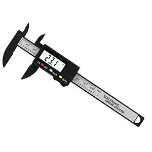 LCD Dijital Elektronik Karbon Fiber 100mm S�rg�l� Kumpas Micrometre