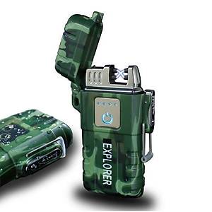Elektronik �ift Ark Plazma Alevsiz Su Ge�irmez �akmak USB �arj Edilebilir