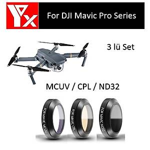 DJI Mavic Pro Platinum  Gimbal Kamera Lensi ��in 3 l� Filtre Set MCUV / CPL / ND32