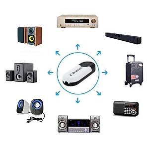 Bt V4.0 EDR A2DP Ses Al�c� Mikrofonlu 3.5mm Usb Kablosuz M�zik Adapt�r� 