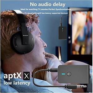 AptX D���k Gecikme BT 5.0 Verici Al�c� Aux Ses Adapt�r� A2DP, AVRCP, HFP, SPP HID