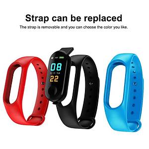 M3 Ak�ll� Bileklik Spor Saat Bilezik Dokunmatik Ekran OLED Kalp H�z� 