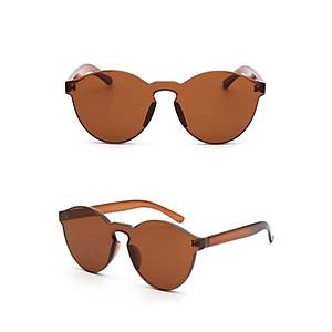 UV400 �er�evesiz Polikarbon G�ne� G�zl��� Unisex Yuvarlak Renkli Lensler 