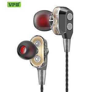 VPB T1 S�per Bas Mikrofonlu Kulakl�k 3.5mm Jack 1.20mt Siyah Pembe Gold