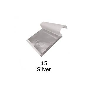 Varak Kaplama Yaprak Metalik Folyo 9x9cm 10lu Paket 15 Silver R5799F-15