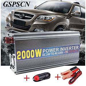 24V 220V 2000W Power �nverter Adapt�r� Ak� D�n��t�r�c� 