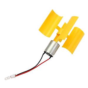 DC Mikro Motor K���k LED Dikey Eksen R�zgar T�rbini Jenerat�r�