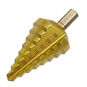 HSS �elik Metrik Ad�m Matkap Spiral Fl�t 10-45mm Titanyum Kaplama