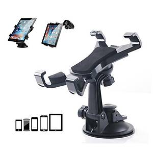 Ara� Cam Vakumlu Tablet Telefon Tutucu 360� Oynar Kafa 7-10 in� 