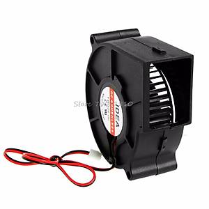 DC 12V 0.24A 2-Pin Bilgisayar PC Kol Ta��yan So�utma Fan� 75mm x 30mm  