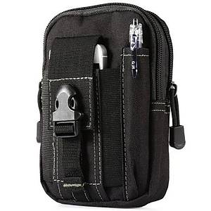 Outdoor Pratik Taktik Bel �antas� S�k� Dar �anta Siyah 