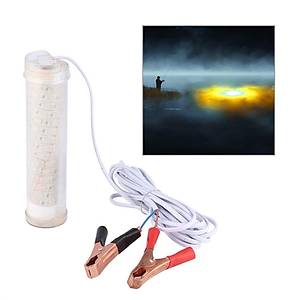 Sualt� LED I��k Gece Tekne Bal�k��l�k 12 V 25 W Ampul 104 SMD LED ON/OFF 5 MT