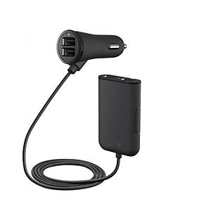 38 w 4 Port USB Yolcu Ara� �arj + Uzanan USB HUB �n/Arka Koltuk