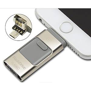 128 GB USB OTG Flash Bellek iPhone-Android-PC