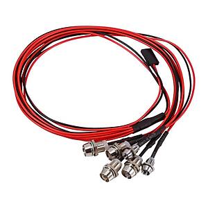 6 Led Rc Model Araba Far Stop I��k Set 3-7 V 110 �l�ekli 5mm 3mm �ap Parlak I��k