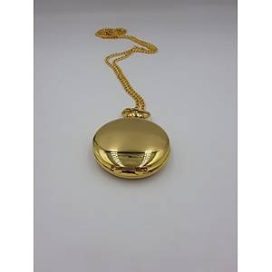 K�stekli Kuvars Analog Cep Saati Retro Klasik Steampunk Zincirli Amatit Silver Gold