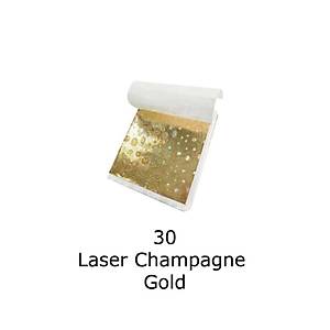 Varak Kaplama Yaprak Metalik Folyo 9x9cm 10lu 30 Laser Champagne Gold R5799F-30