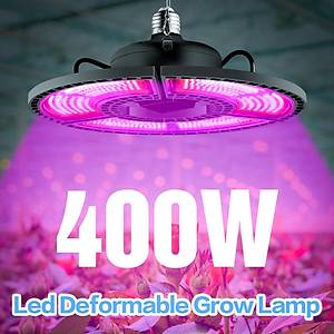 Tam Spektrum 400W 220V E27 Duy A�� Ayarl� Sera Bitki B�y�tme I��k Paneli  
