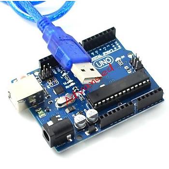 Arduino için UNO R3 MEGA328P ATMEGA16U2 + USB kablosu