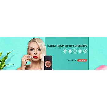 WiFi Kulak Kamera Endoskop HD 1080P 3.9mm Dijital Otoskop Earwax Borescope