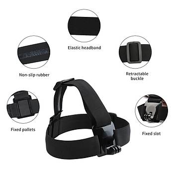 Aksiyon Kamera Tutucu Elastik Ba Band Harness Kafa Kay