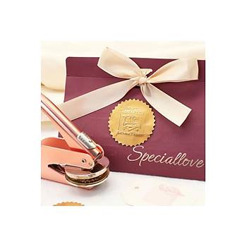 So�uk M�h�r Kabartma Damga �elik Bask� Presi Rosegold Renk