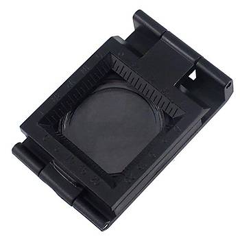 10X L�p Akrilik Lens 28mm �l�ekli Tekstil Optik Katlanabilir B�y�te� Lupa