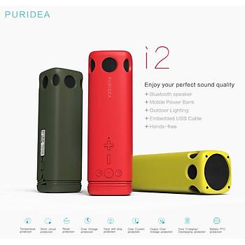 PURIDEA I2 Kablosuz Bluetooth Hoperlör fener PB