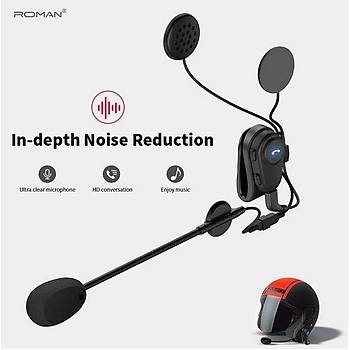 Bluetooth Motosiklet Kask Kulaklk Anti-Parazit Eller Serbest Yamur Geirmez