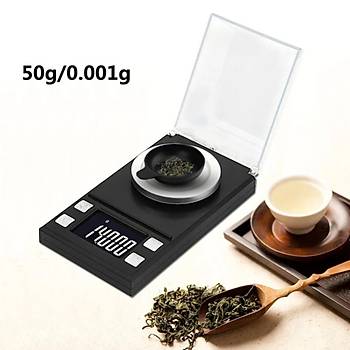 0.001g/50g Dijital Hassas Tart LCD Byk Ekran Otomatik Kapanma